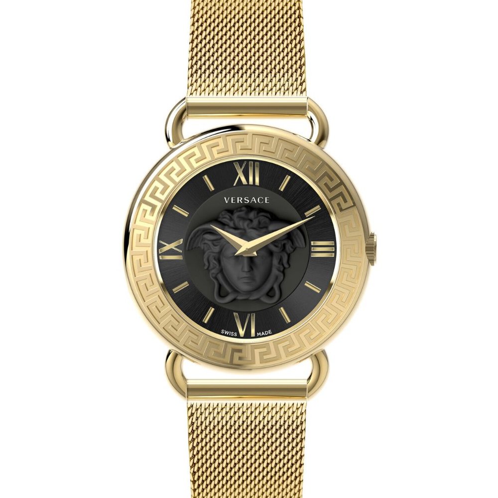 Sale! Versace Gold Black Dial Watch